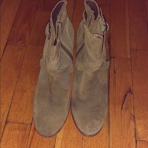 Donald J. Pliner Suede Wedge Booties Size 9